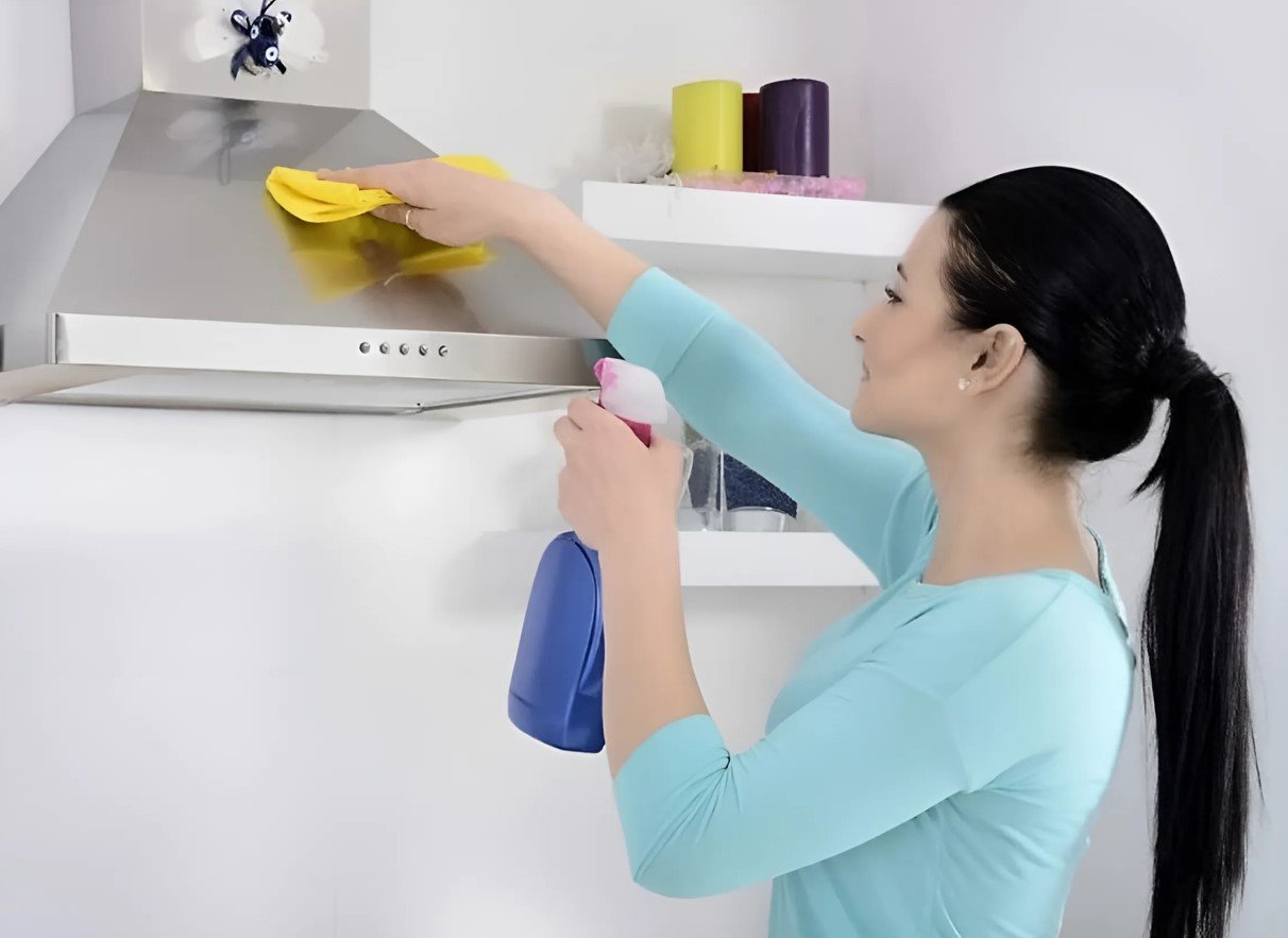 Вытяжка быстро отчистится от застарелого жира